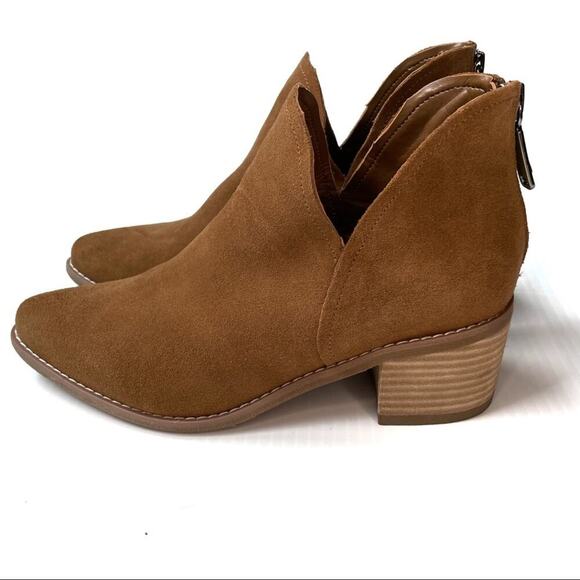 Blonde Esme boots camel suede bootie tan sz 6 - Picture 1 of 15